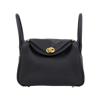 愛馬仕 Hermes Lindy 琳迪包 26 黑色 金色五金 H073428CC89 /  原廠盒子/購買證明/發票/防塵袋