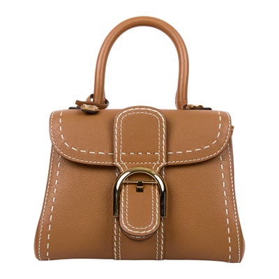 德爾沃 DELVAUX  Brillant Mini Surpique 手提包 AA0406ADW0ADADO  防塵袋/背帶/保證卡/鏡子