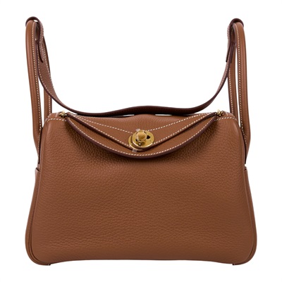 愛馬仕 Hermes Lindy 琳迪包 26 LD26 K刻 金棕LINDY26 防塵袋