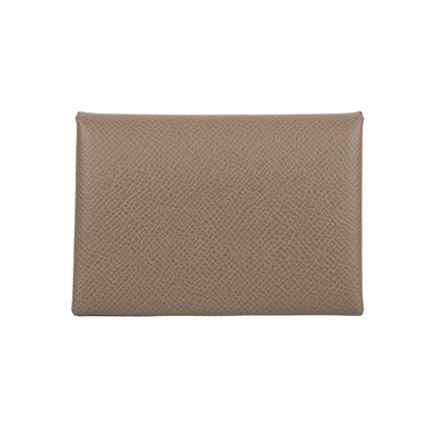 愛馬仕 Hermes Calvi Duo 卡包 大象灰 銀色五金 H083035CK18 W  大象灰CALVI DUO 原廠盒子