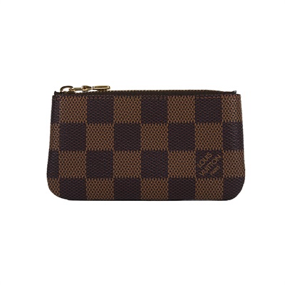 路易威登 LOUIS VUITTON 鑰匙零錢包 吊飾 棋盤格 棕色 N62658 晶片款 棋盤鑰匙包 原廠盒子