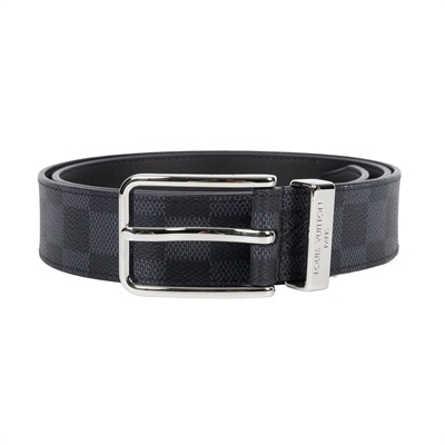 路易威登 LOUIS VUITTON Pont Neuf 皮帶 M8200T 黑棋盤皮帶 #95 防塵袋