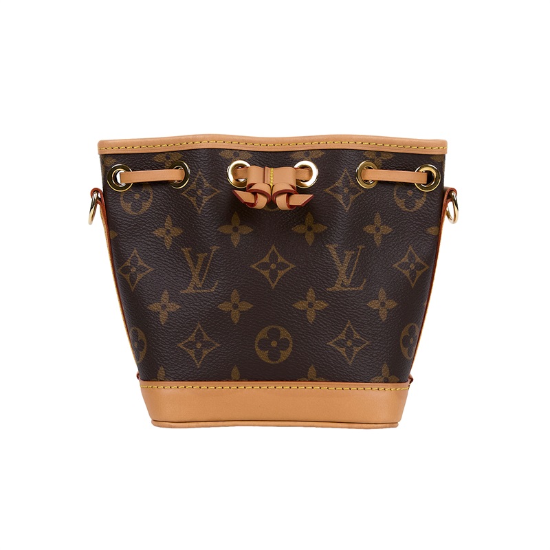 路易威登 LOUIS VUITTON Nano Noé 原花 束口水桶包 M81266 晶片款 原花NANO NOE 無附屬品