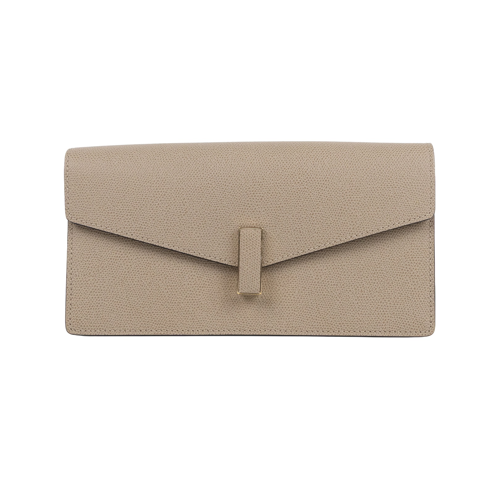 萬萊斯特 VALEXTRA Iside 鏈帶手拿 肩背包 WBES0080028LOC99 灰金ISIDE CLUTCH鍊包 無附屬品