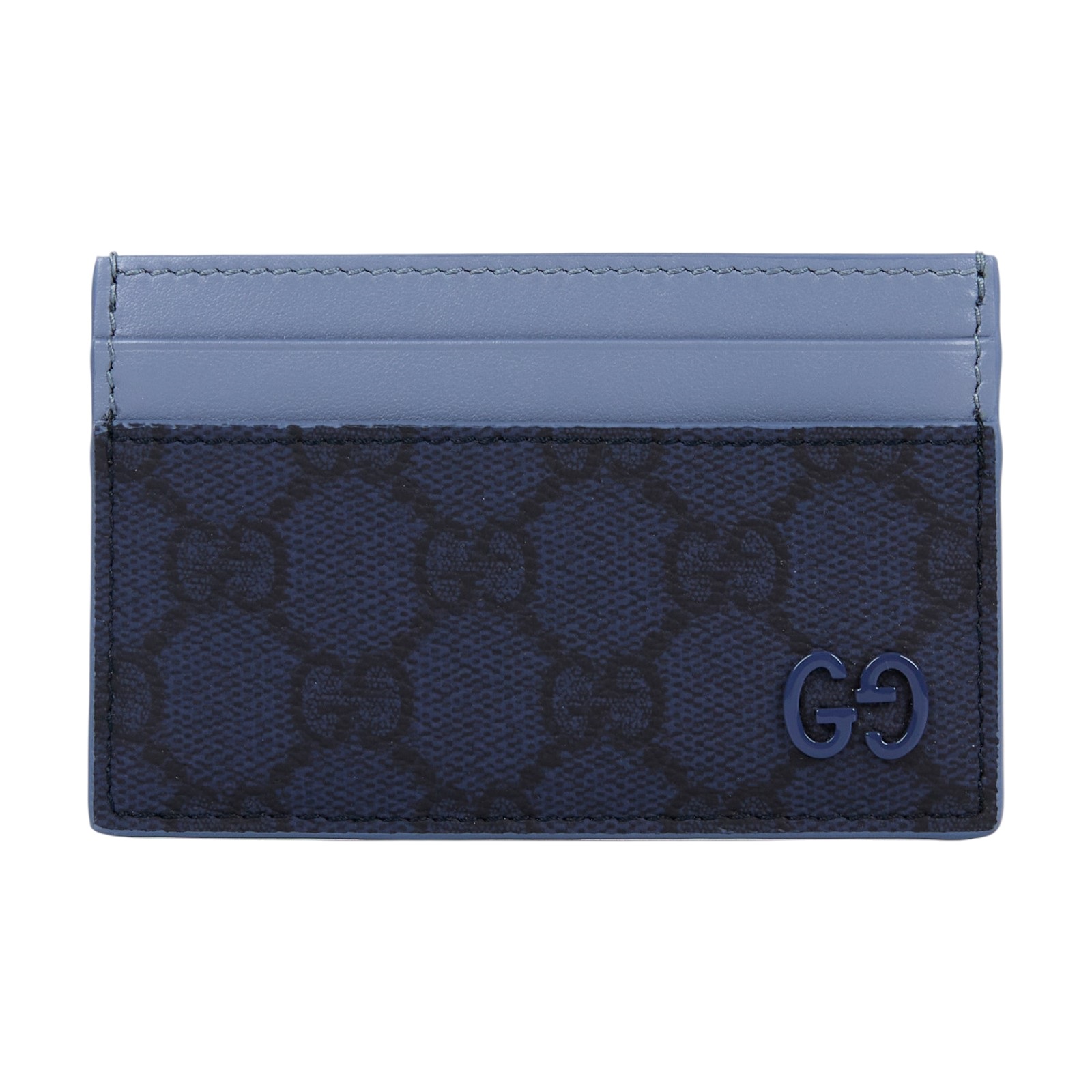 古馳 GUCCI GG 卡片套 卡夾 768248 FAFBE 藍G紋卡夾 原廠盒子/防塵袋