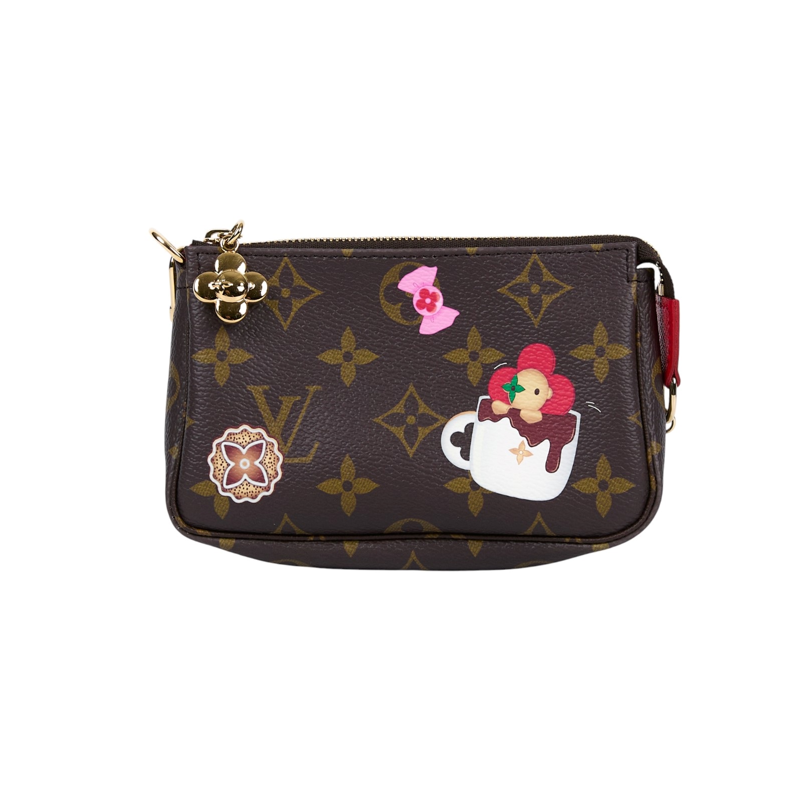 路易威登 LOUIS VUITTON Mini Pochette Accessoires Vivienne 聖誕節 麻將包 M12205 晶片款  防塵袋