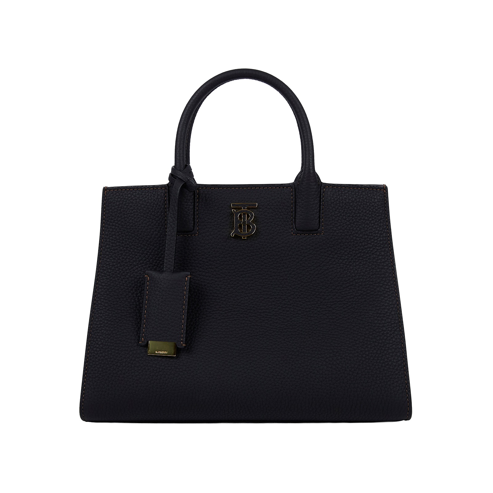 博柏利 BURBERRY Frances TB Plaque 手提包 肩背包 托特包 8072511 黑TB 2WAY 無附屬品