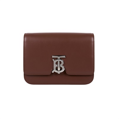 博柏利 BURBERRY TB 斜背包 手拿包 8027205 棕TB肩背包 防塵袋