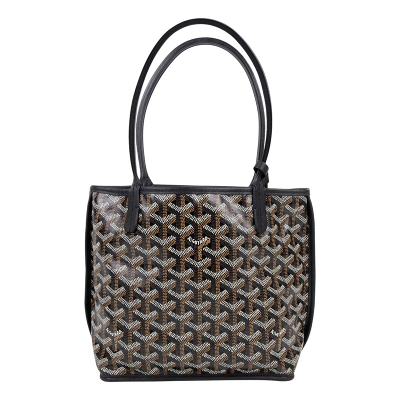 高雅德 GOYARD Anjou Mini Bag 托特包 ANJOUSMINCG 黑ANJOU MINI 防塵袋/購買證明影本