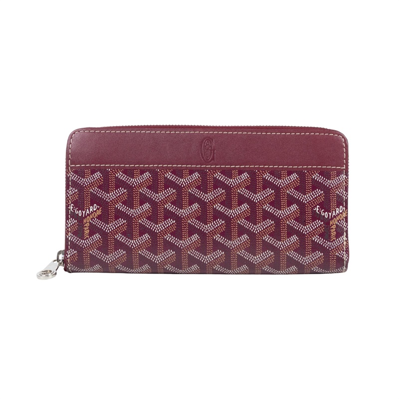 高雅德 GOYARD Matignon GM Wallet 錢包 拉鍊 長夾 MATIG2GMLTY 酒紅長夾 無附屬品