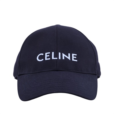 思琳 CELINE 棉質棒球帽 2AUA1242N_M 黑LOGO棒球帽 #M 無附屬品