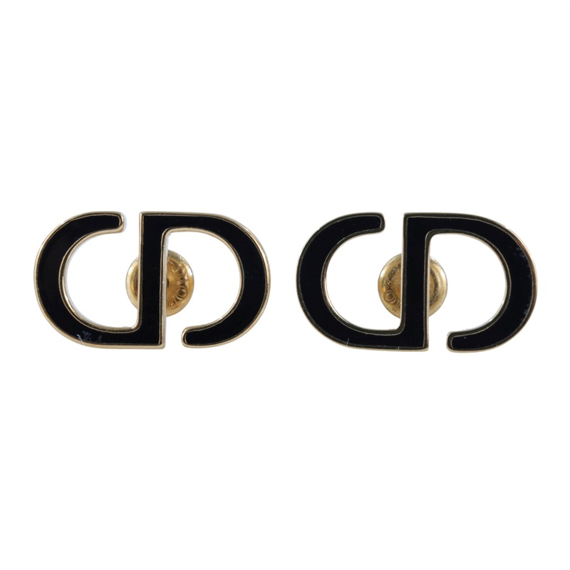 迪奧 CHRISTIAN DIOR Petit CD 耳針耳環 E2810WOMLQ_D307 金色CD耳環 防塵袋