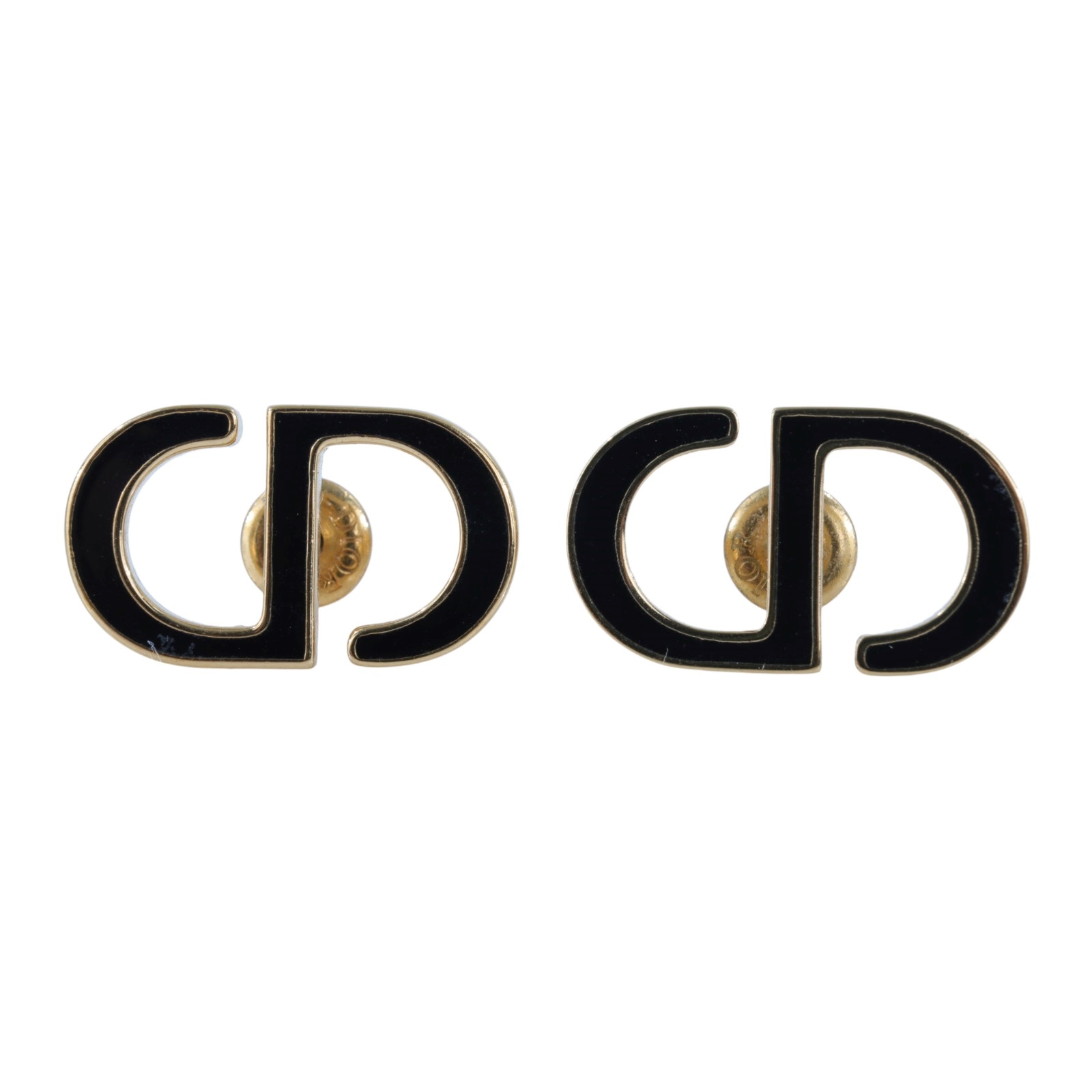 迪奧 CHRISTIAN DIOR Petit CD 耳針耳環 E2810WOMLQ_D307 金色CD耳環 防塵袋