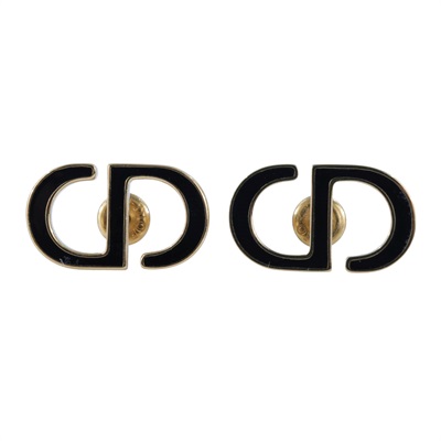 迪奧 CHRISTIAN DIOR Petit CD 耳針耳環 E2810WOMLQ_D307 金色CD耳環 防塵袋