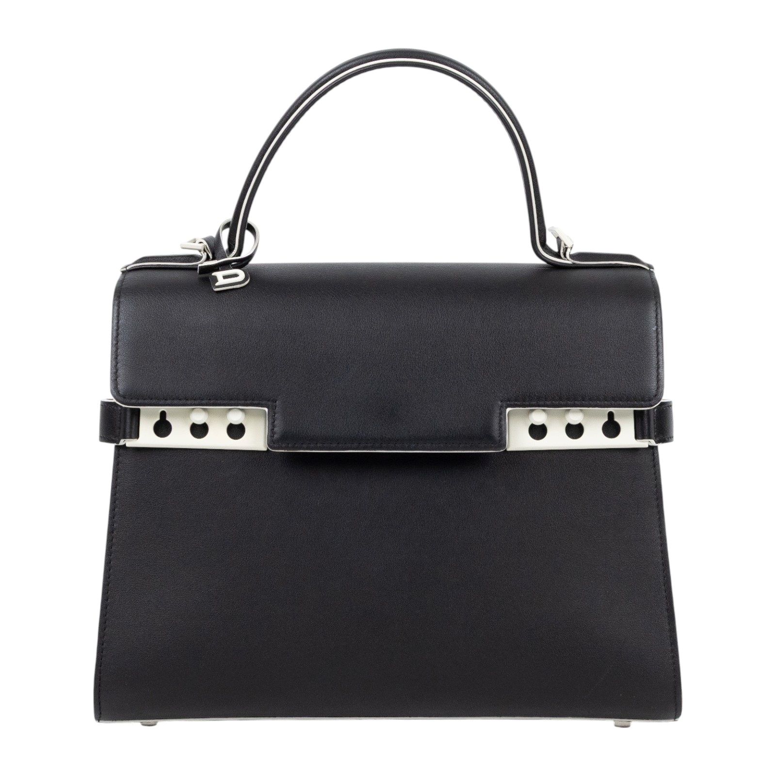 德爾沃 DELVAUX  Tempete MM 手提包 AA0611AMF099ZPA 黑TEMPETE MM 原廠盒子/防塵袋/背帶