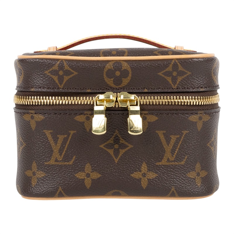 路易威登 LOUIS VUITTON Nice Nano 經典帆布 梳洗袋 化妝箱 M44936 晶片款 原花NICE NANO 防塵袋