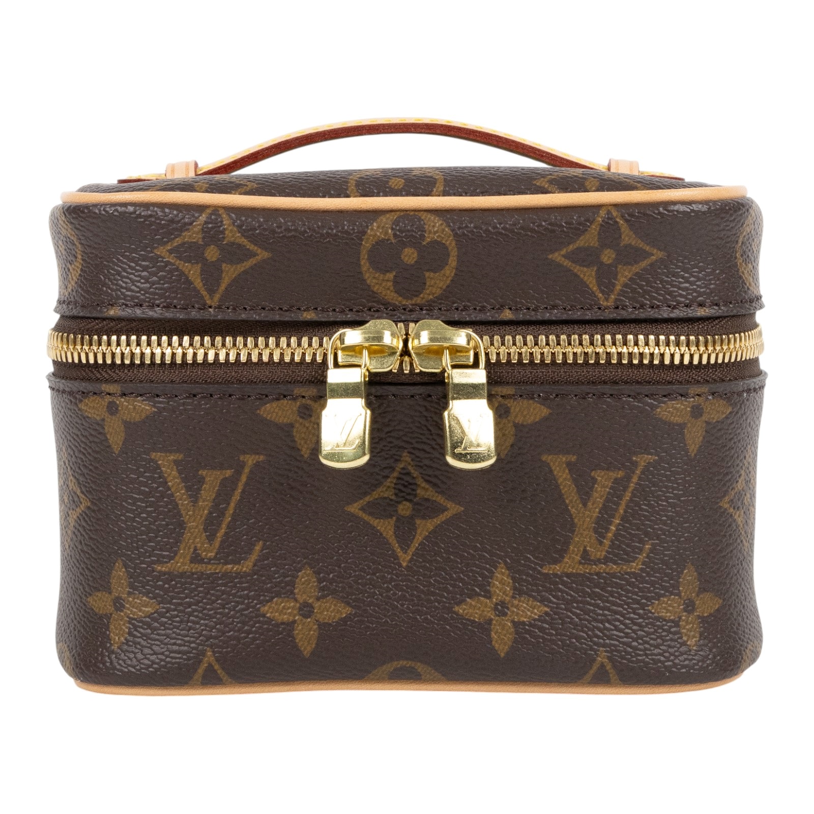 路易威登 LOUIS VUITTON Nice Nano 經典帆布 梳洗袋 化妝箱 M44936 晶片款 原花NICE NANO 防塵袋