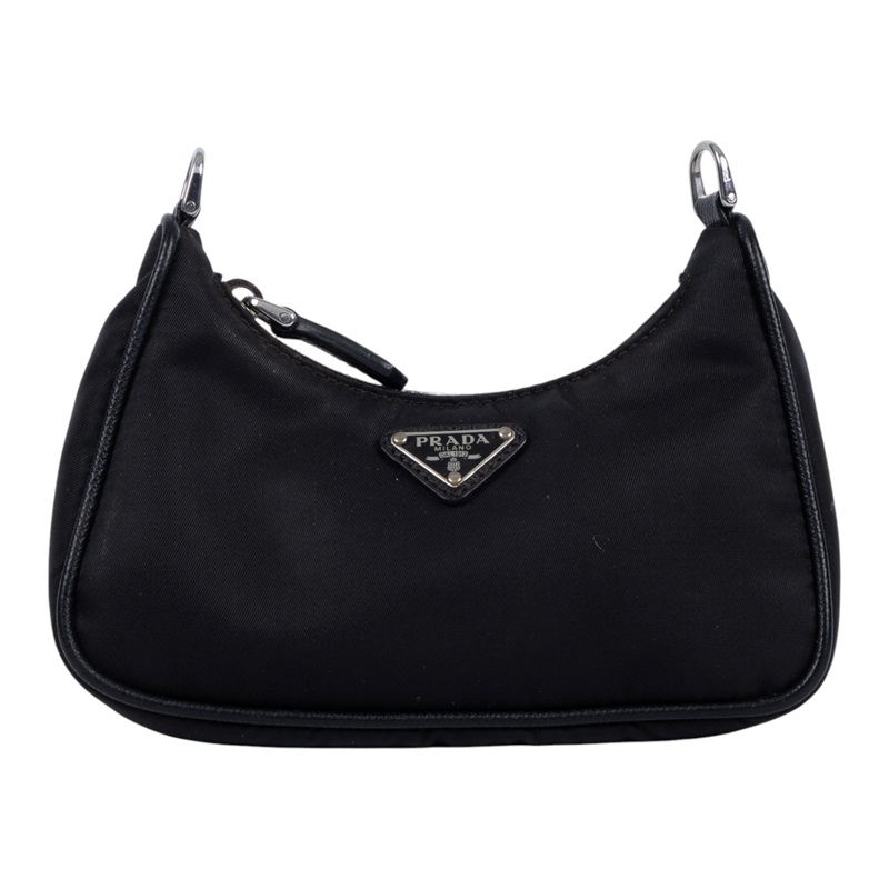 普拉達 PRADA Mini Hobo 腋下包 1TT122_064 黑mini三合一鏈條包 原廠盒子/保證卡