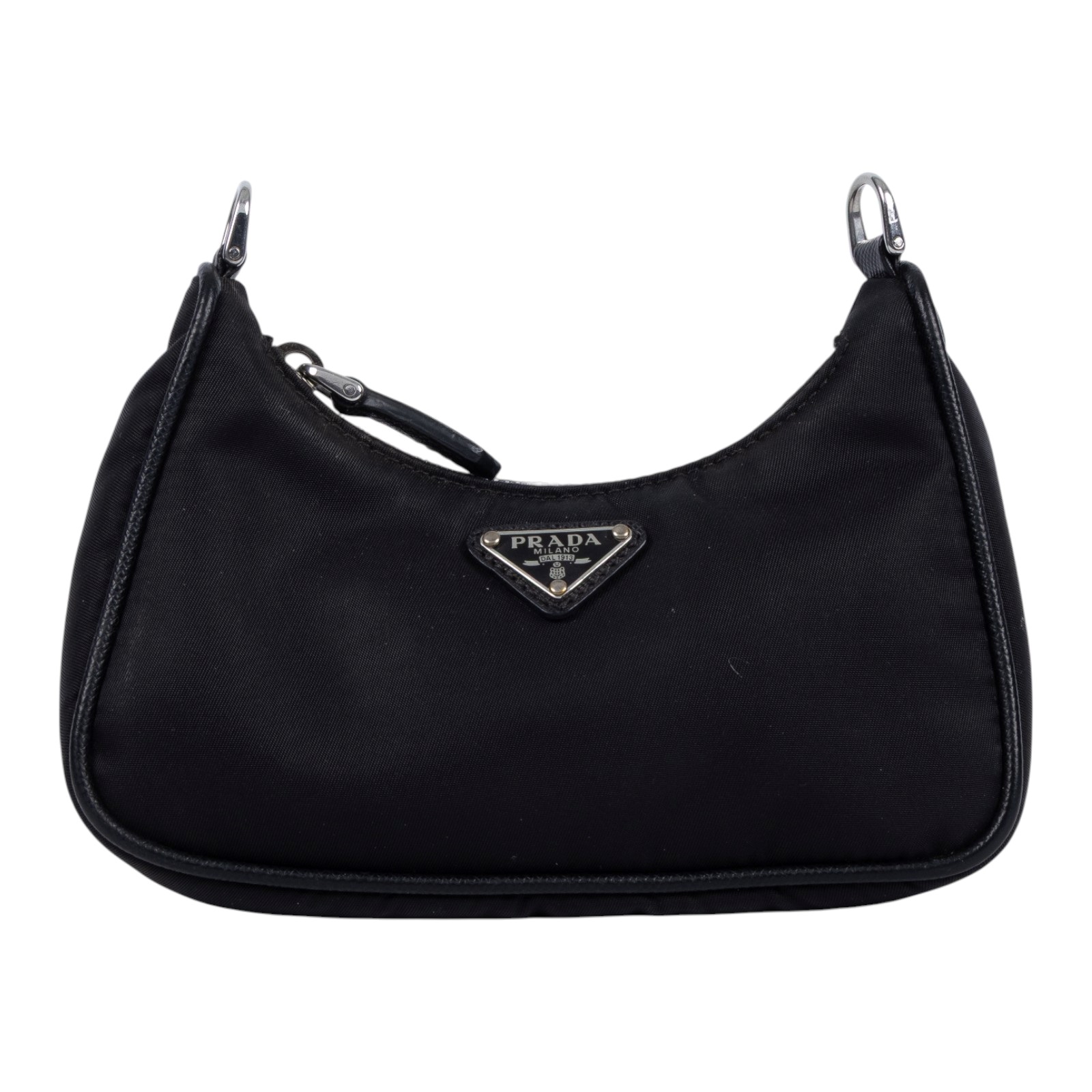 普拉達 PRADA Mini Hobo 腋下包 1TT122_064 黑mini三合一鏈條包 原廠盒子/保證卡