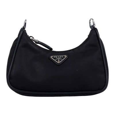 普拉達 PRADA Mini Hobo 腋下包 1TT122_064 黑mini三合一鏈條包 原廠盒子/保證卡