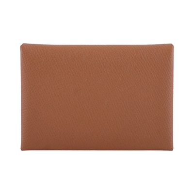 愛馬仕 Hermes Calvi Duo 卡包 CALD Z刻 金棕CALVI DUO 原廠盒子
