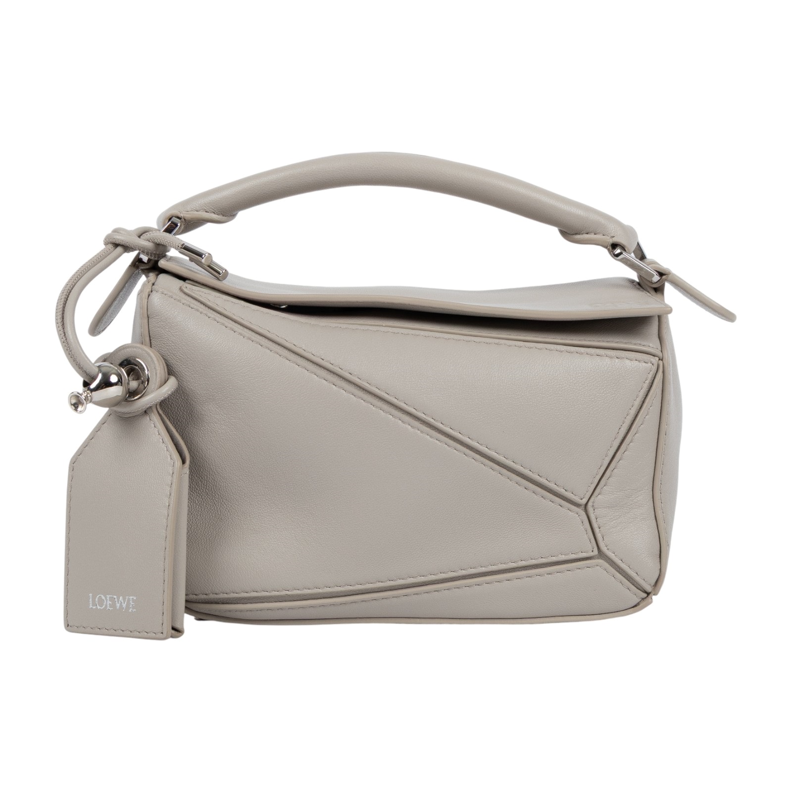 羅意威 LOEWE Puzzle mini 手提 肩背包 A510PLIX04 米灰PUZZLE MINI 原廠盒子/防塵袋/購買證明