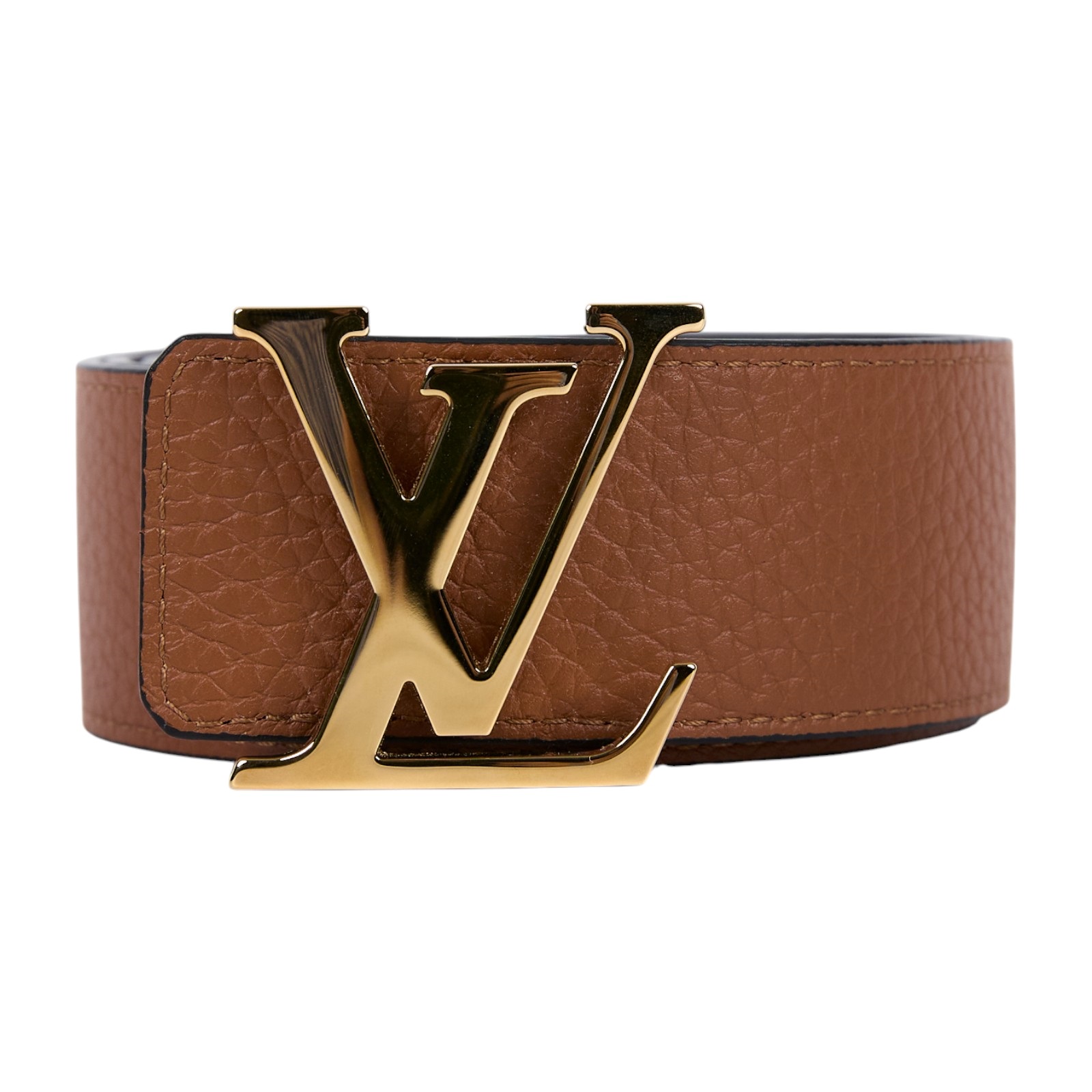 路易威登 LOUIS VUITTON LV Initials 40毫米 雙面皮帶 M9151U 黑棕雙色金釦皮帶#90/36 原廠盒子/防塵袋