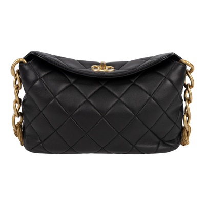 香奈兒 CHANEL CC LOGO 手提包 肩背包 AS4172 B13081 黑流蘇HOBO 原廠盒子/防塵袋/購買證明