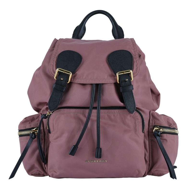 博柏利 BURBERRY Aviator Rucksack 後背包 40209591 藕粉尼龍後背包 防塵袋