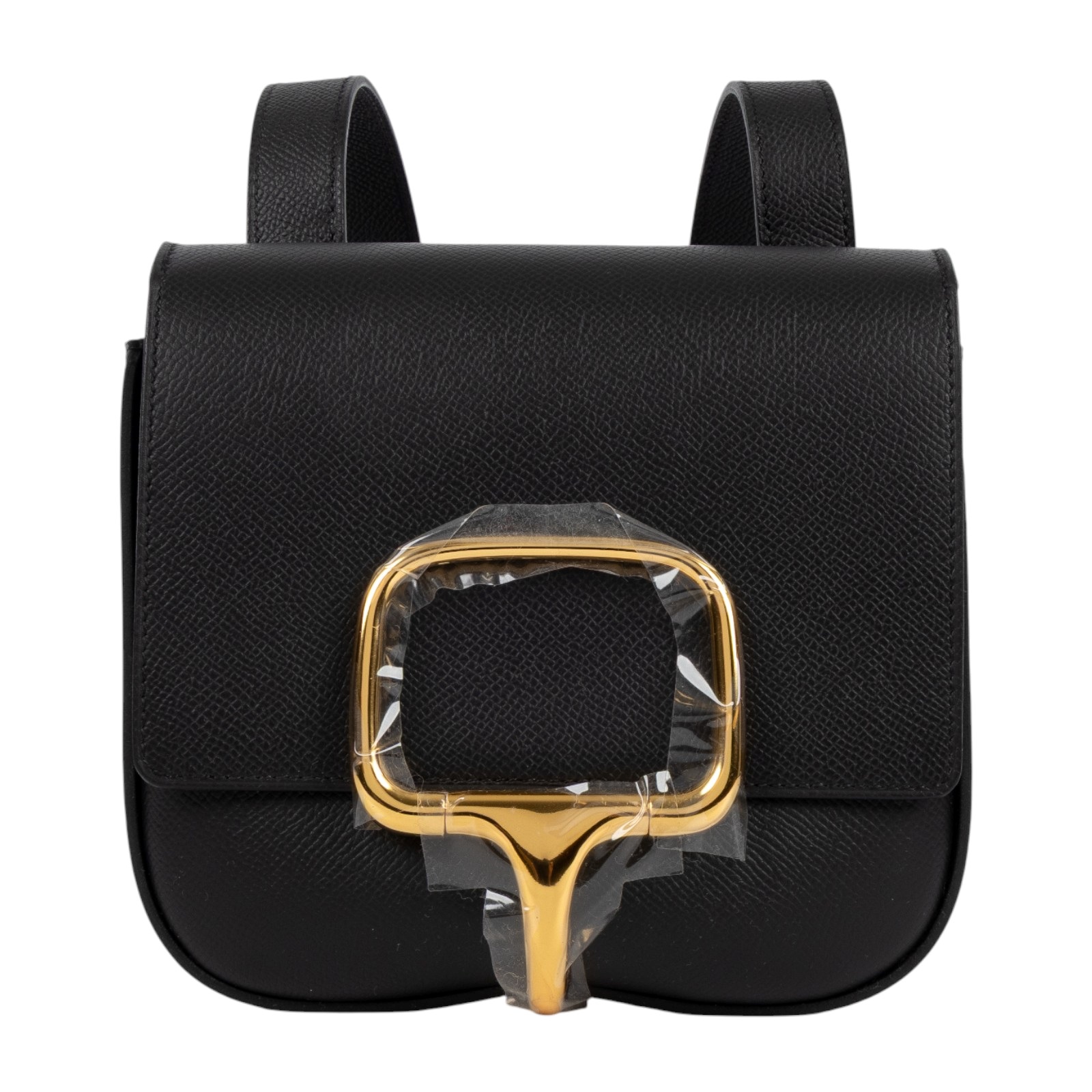 愛馬仕 Hermes Della Cavalleria 迷你 肩背包 金色五金 黑色 H085367CC89 /K刻  原廠盒子/防塵袋/購買證明