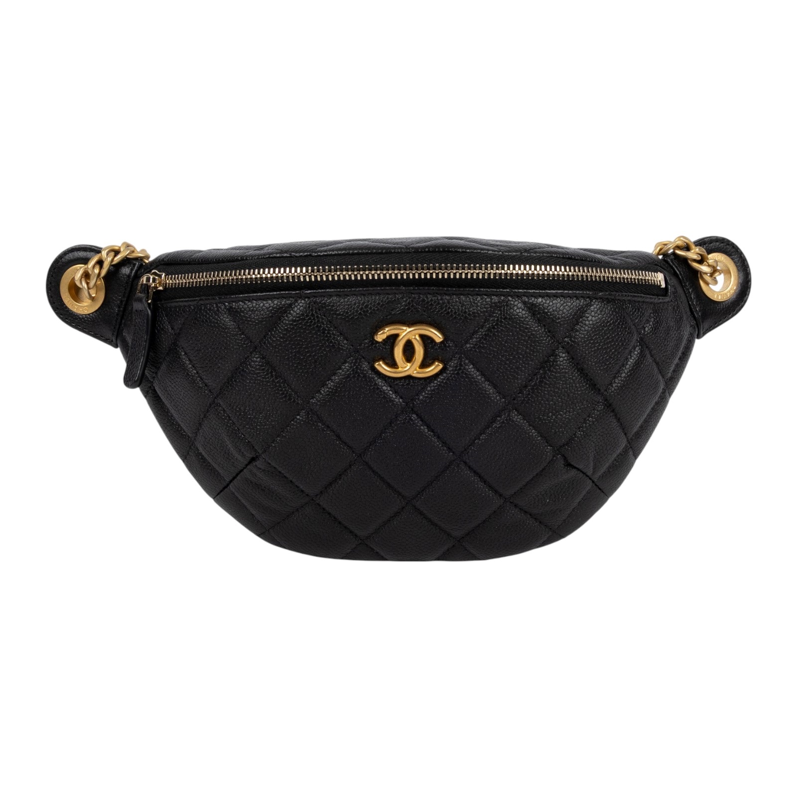 香奈兒 CHANEL 24P 腰包 胸包 AP3761 B10277 晶片款 黑金腰包 原廠盒子/防塵袋