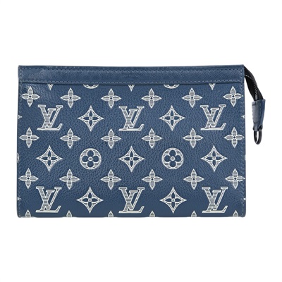 路易威登 LOUIS VUITTON Gaston 可穿戴式錢包 M83384 晶片款 深藍GASTON SHADOW 防塵袋/背帶/內袋