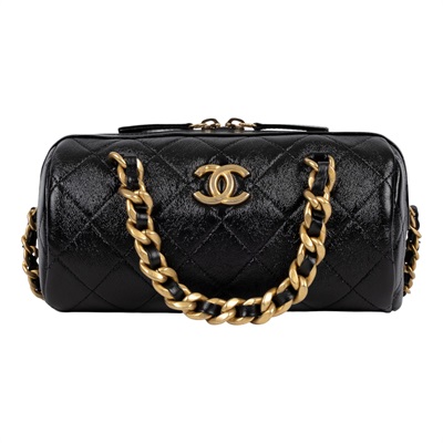 香奈兒 CHANEL CC LOCO 手提包 斜背包 保齡球包 AS1897 30開黑保齡球包 原廠盒子/防塵袋/保證卡