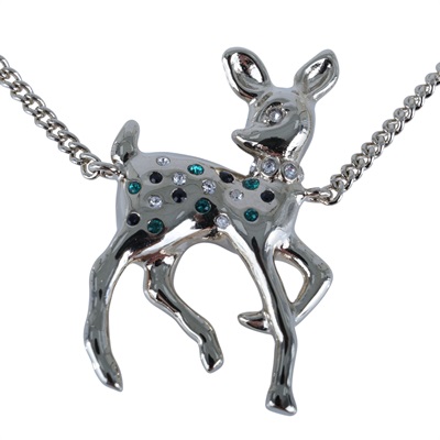 香奈兒 CHANEL CC LOGO 項鍊 C26C 金色小鹿珍珠項鍊 原廠盒子/防塵袋