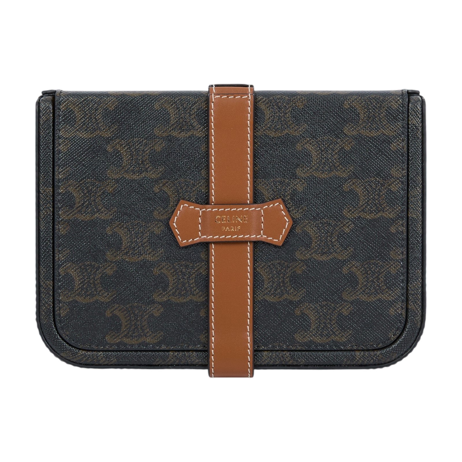 思琳 CELINE 標誌印花牛皮革 大型 珠寶盒 4M0382DIU 凱旋花紋珠寶盒 原廠盒子/防塵袋/購買證明影本