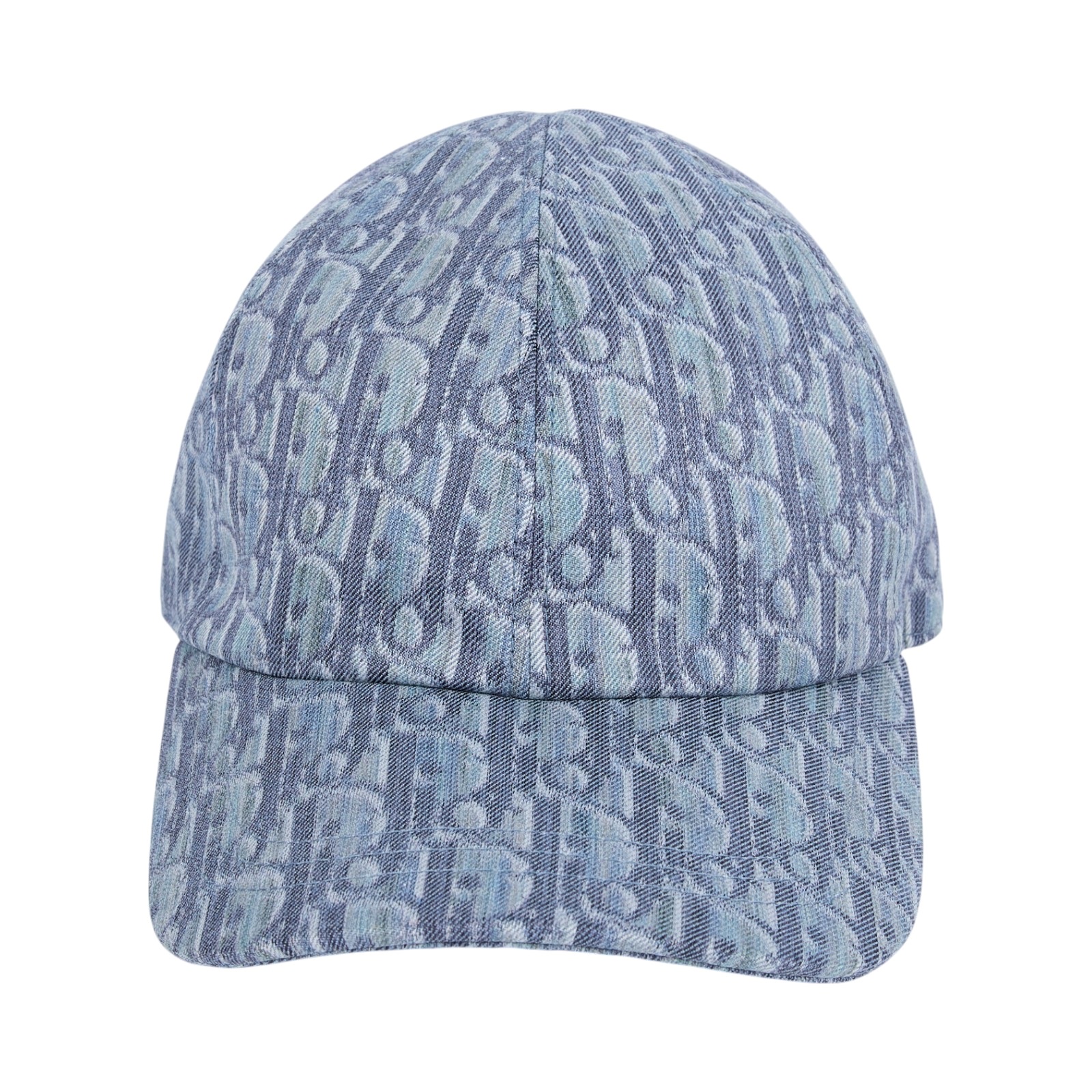 迪奧 CHRISTIAN DIOR 棒球帽 593C913A3016_M 藍緹花帆布棒球帽 防塵袋