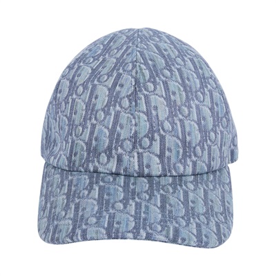 迪奧 CHRISTIAN DIOR 棒球帽 593C913A3016_M 藍緹花帆布棒球帽 防塵袋