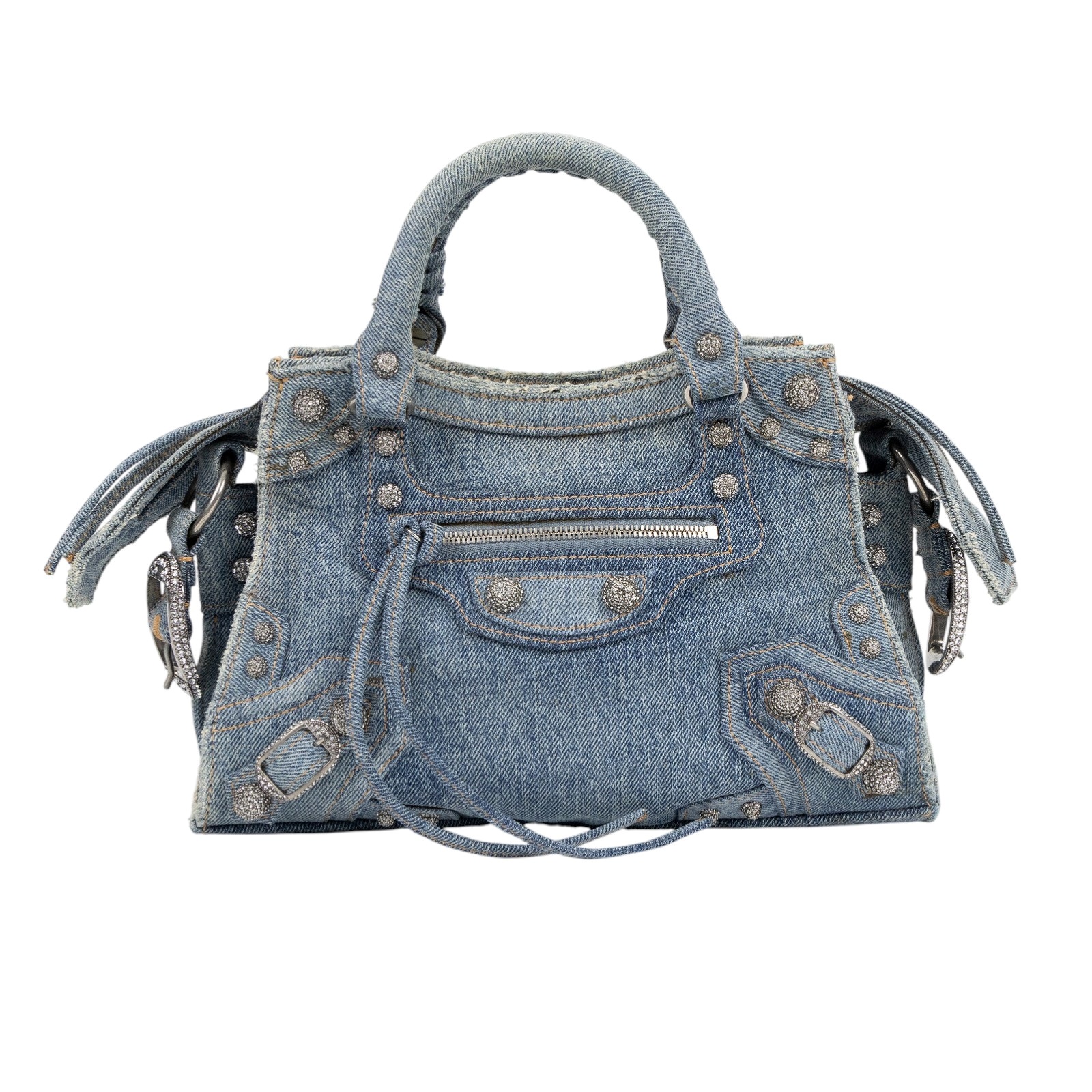 巴黎世家 BALENCIAGA Neo Cagole 機車包 7515232AANY 丹寧NEO CAGOLE CITY 防塵袋/背帶