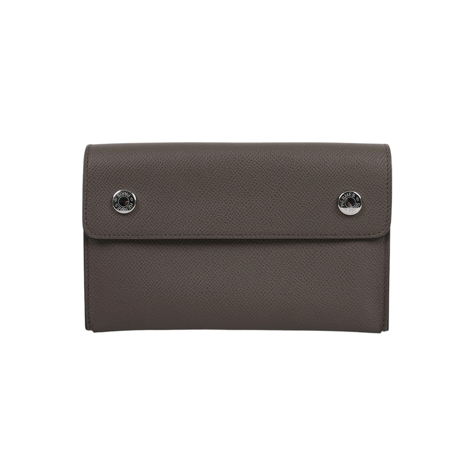 愛馬仕 Hermes Nap wallet 隨身錢包 銀色五金 錫器灰 H085291CK8F /K AM 007 H UM  原廠盒子/購買證明