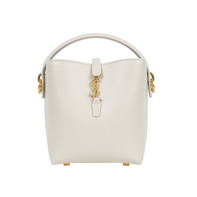 聖羅蘭 YSL SAINT LAURENT le 37 亮面皮革 迷你手袋 7658702R20W 白LE 5 À 7 原廠盒子/防塵袋/背帶