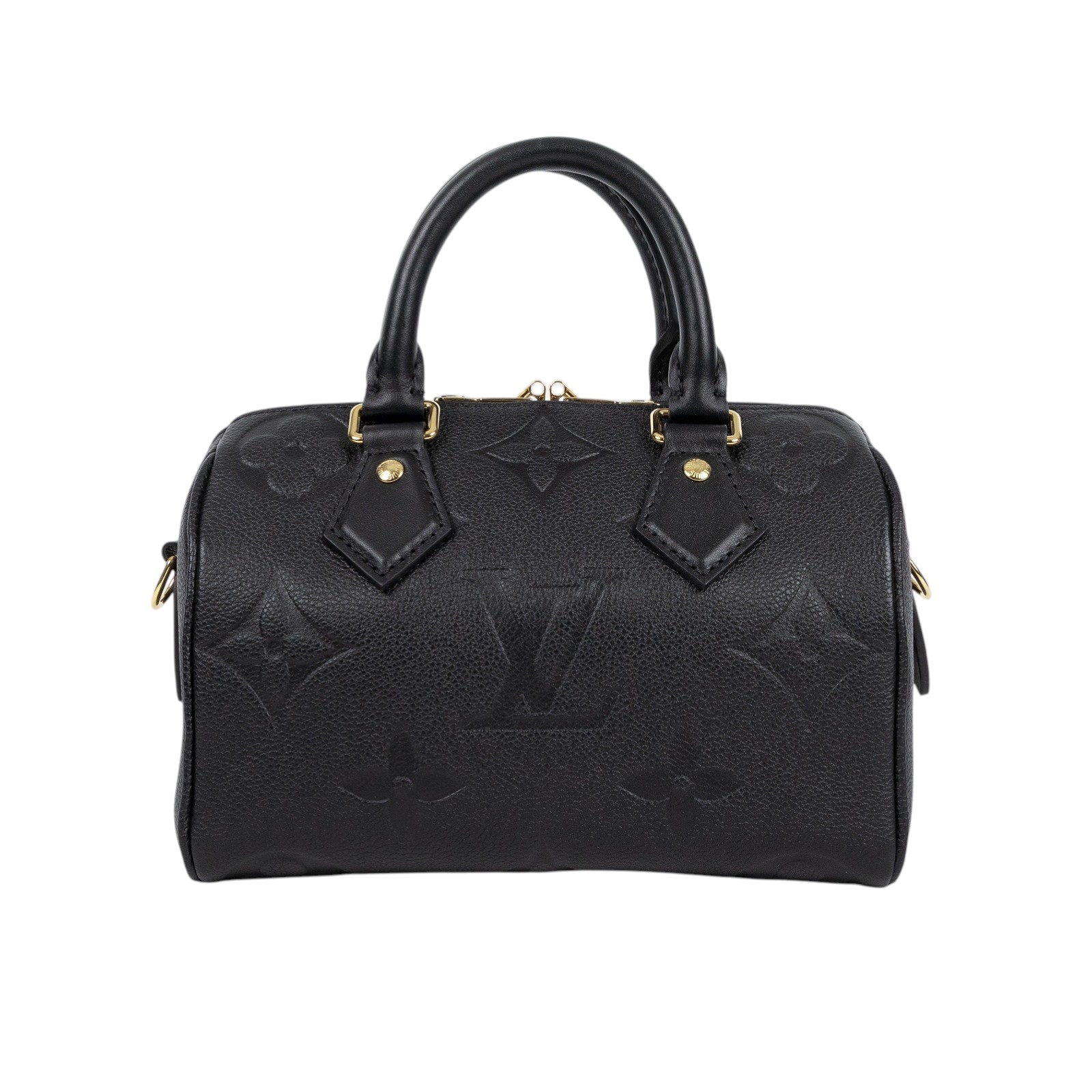 路易威登 LOUIS VUITTON Speedy Bandoulière  20 Noir 手提 斜背 波士頓包 M58953 晶片款  防塵袋/鎖組/背帶