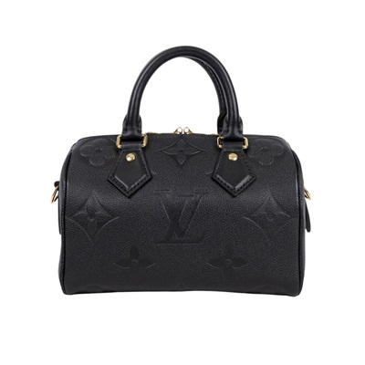 路易威登 LOUIS VUITTON Speedy Bandoulière  20 Noir 手提 斜背 波士頓包 M58953 晶片款  防塵袋/鎖組/背帶