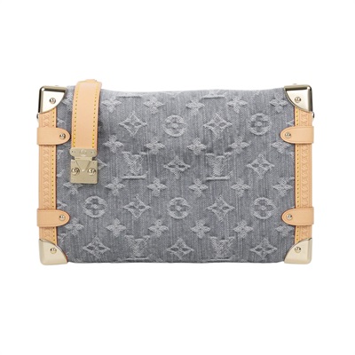 路易威登 LOUIS VUITTON Side Trunk MM 手提包 肩背包 M13285 晶片款 灰丹寧SIDE TRUNK MM 原廠盒子/防塵袋/背帶