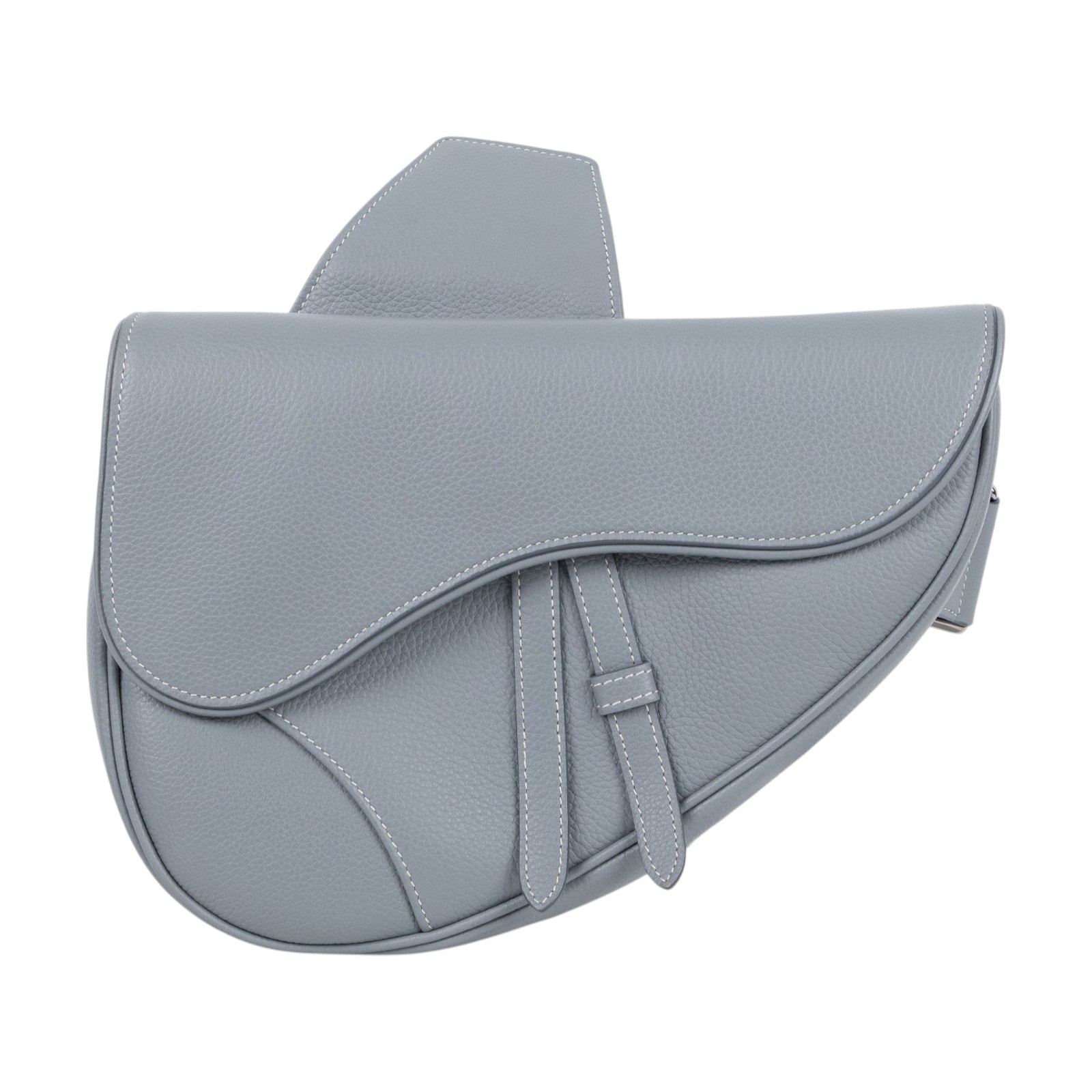 迪奧 CHRISTIAN DIOR Saddle 馬鞍包 1ADPO093YKK 灰皮革SADDLE馬鞍包 防塵袋