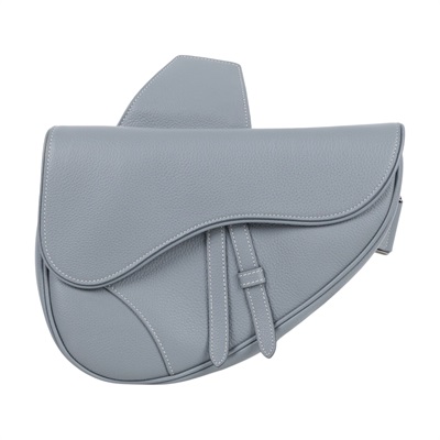 迪奧 CHRISTIAN DIOR Saddle 馬鞍包 1ADPO093YKK 灰皮革SADDLE馬鞍包 防塵袋