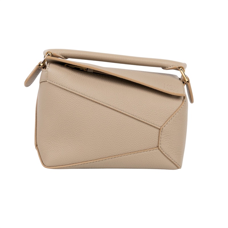 羅意威 LOEWE Mini Puzzle bag 手拿 肩背 斜背包 A510P88X16 淺卡其PUZZLE EDGE MINI 防塵袋/購買證明