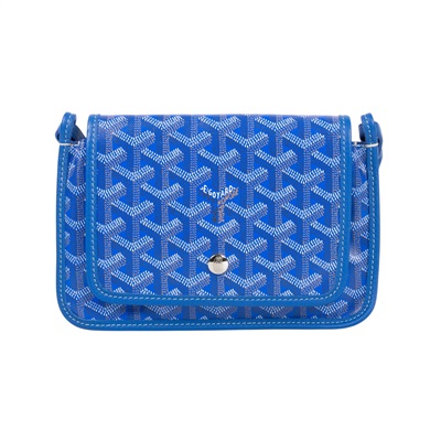 高雅德 GOYARD Plumet Pocket Wallet 肩背 隨身錢包 PLUMETPMLTY 藍PLUMET 防塵袋/購買證明