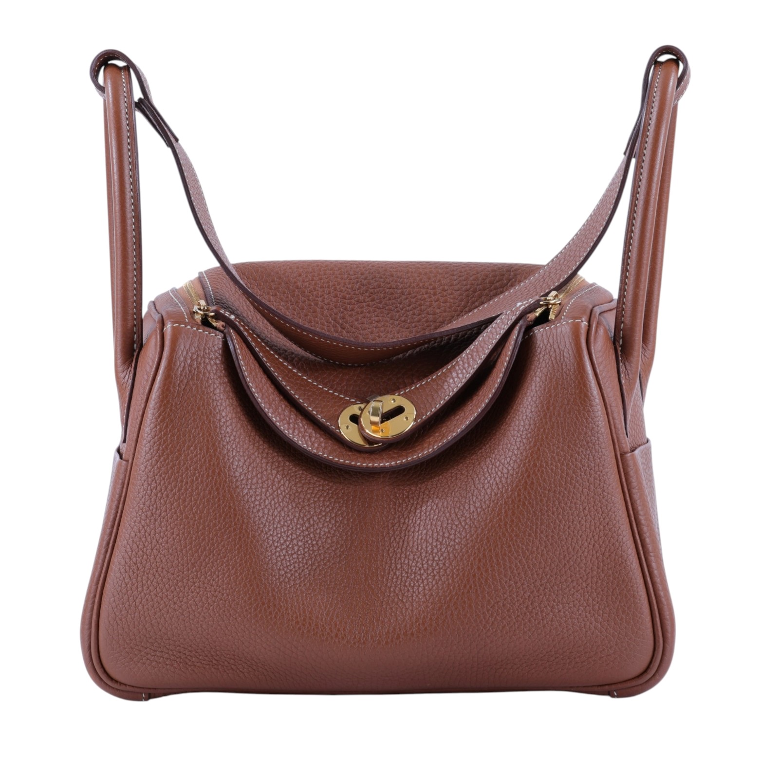 愛馬仕 Hermes Lindy 琳迪包 26 LD26 DFA038BU D刻金棕金LINDY26 TC 防塵袋