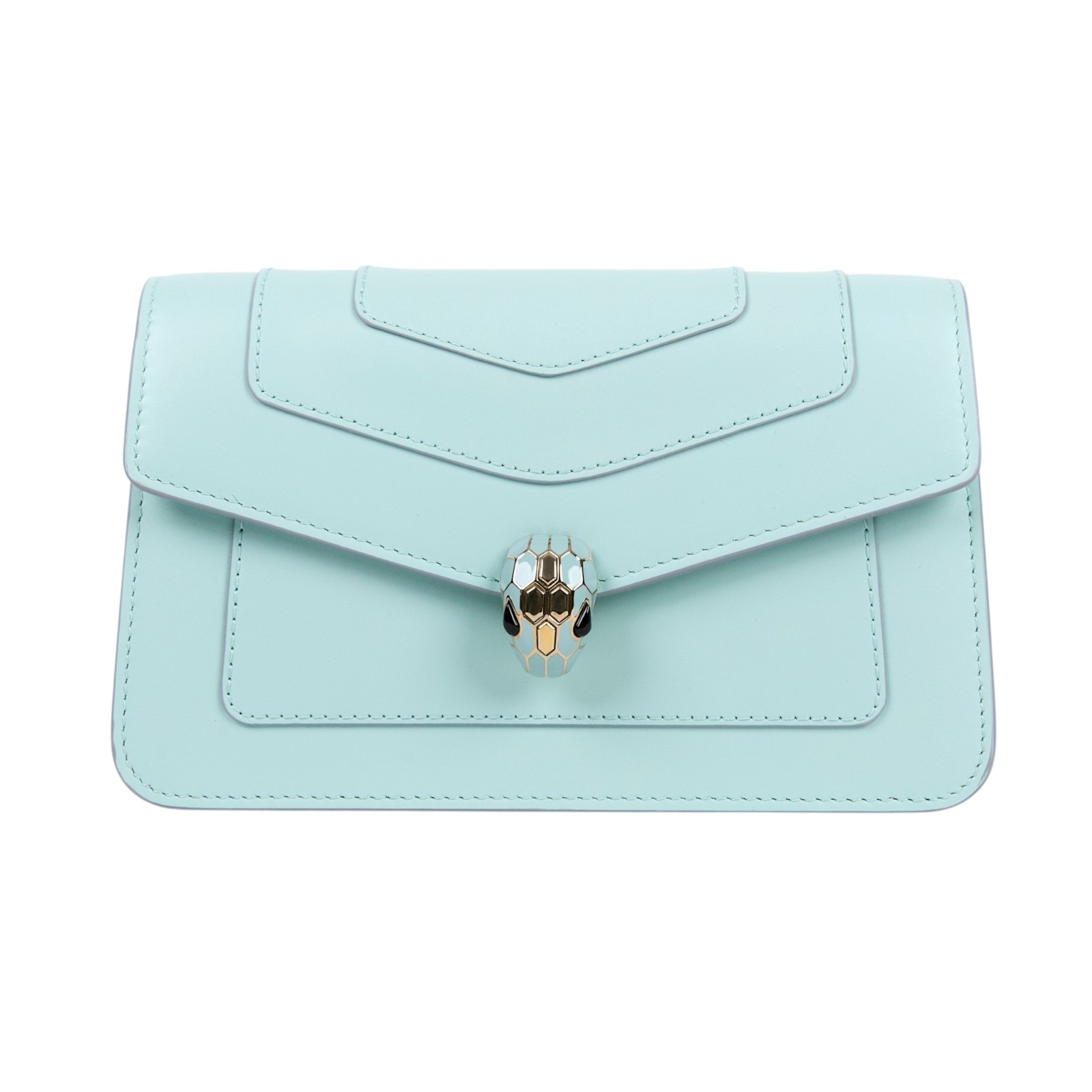 寶格麗 BVLGARI Serpenti Forever 鍊帶錢包 293905 綠Serpenti Forever鍊條包 原廠盒子/防塵袋/購買證明