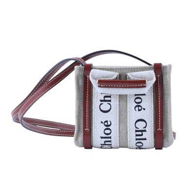 蔻依 CHLOE Nano Woody 手提包 CHC22AP235I2690U 白帆布WOODY NANO 防塵袋/保書